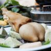 Lẩu tủy hộp số dê (phần)